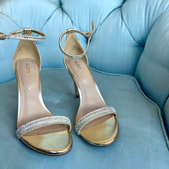 Aldo Diamond Rhinestone Heels - Picture 2 of 7